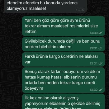 Şehri Moda Butik Değişim Yapmama Ve Hatalı Ürün Gönderme