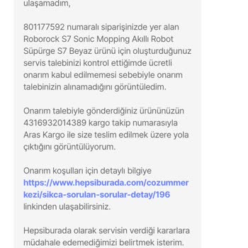 Hepsiburada Ürünün Arkasında Durmuyor