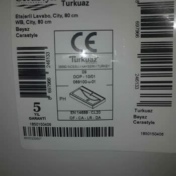 Turkuaz Cerastyle Lavabo Kılcal Çatlama Sorunu