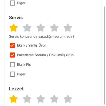 Migros Yemek Destek Alamadığım Sipariş Hk.