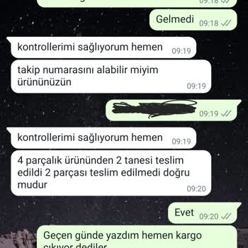 Horoz Lojistik 2.5 Aydır Kargoyu Göndermiyor