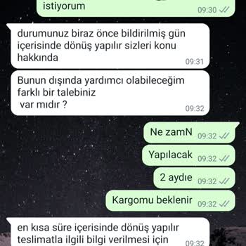 Horoz Lojistik 2.5 Aydır Kargoyu Göndermiyor