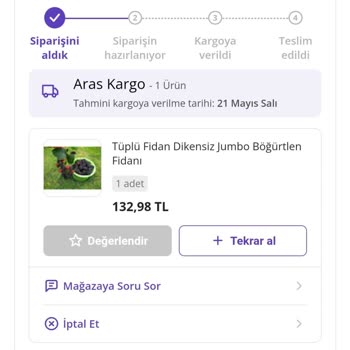 Aras Kurye Keyfi Gelmedi Mağdur Oldum
