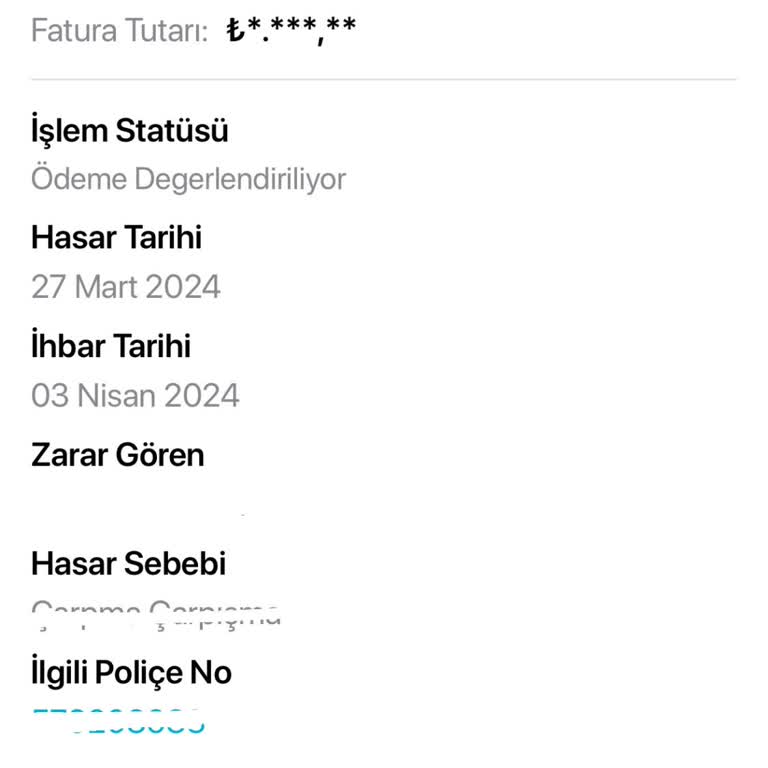 Türkiye Sigorta Tarafından Yaşatılan Kasko Mağduriyeti