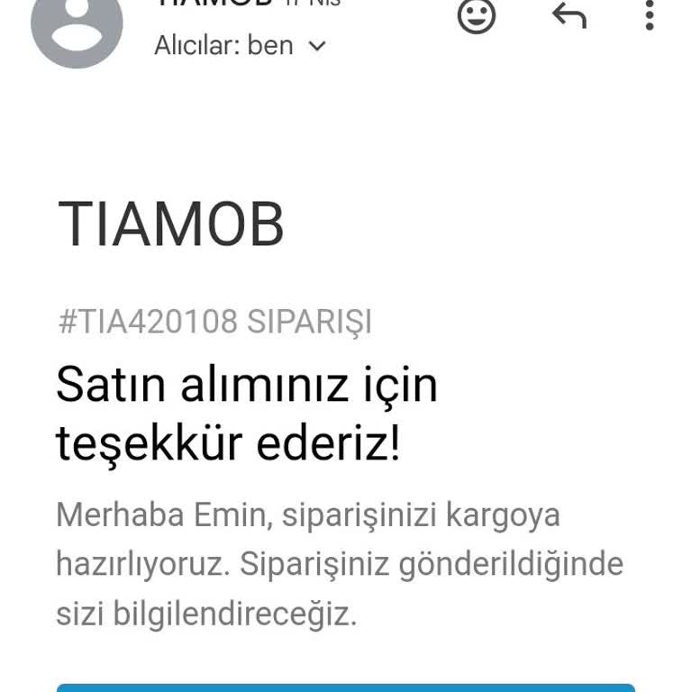 Tiamob Gelmeyen Ürün Siparişi