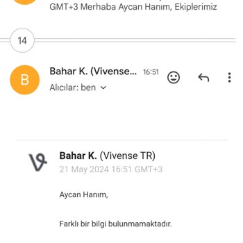 Vivense Tamirat İçin Alınan Ürünlerimi Getirmiyor Sorumsuzluk!