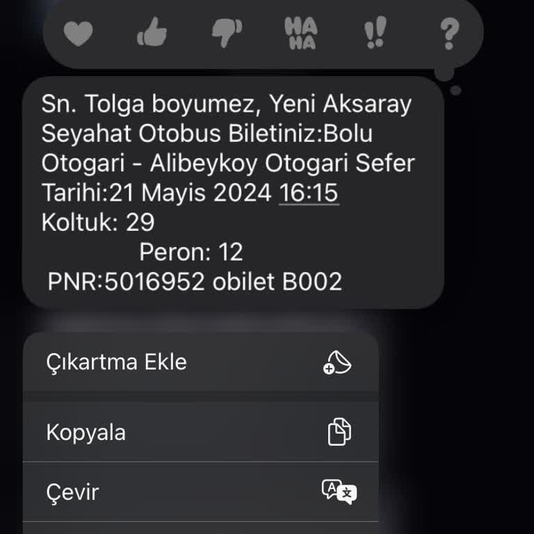 Yeni Aksaray Ve Obilet Otobüs Saatlerine Uymuyor!