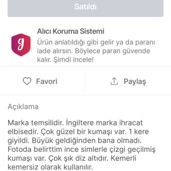 Gardrops İade Talebi İstiyorum