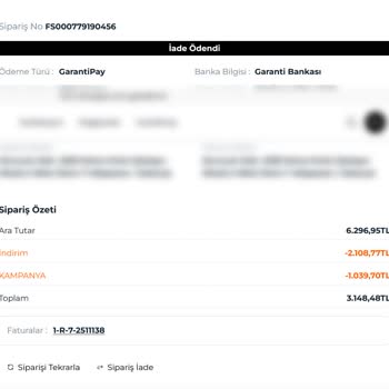 Faik Sönmez Farklı Tutarlarda Fatura Düzenliyor, İadeyi Eksik Yapıyor!