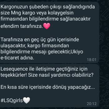 LESEQUENCE Şikayetçiyim Aldığım Ürün Gelmedi