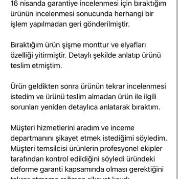 Network Ay Mağazacılık Mont Şikayeti