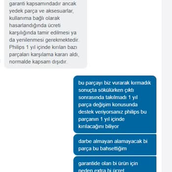 PHILIPS Ev Aletleri Philips Garantili Ürün İçin Ekstra Ücret İstiyor
