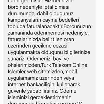 Aboneliğim Yok Ama Türk Telekom Borç Gönderiyor.