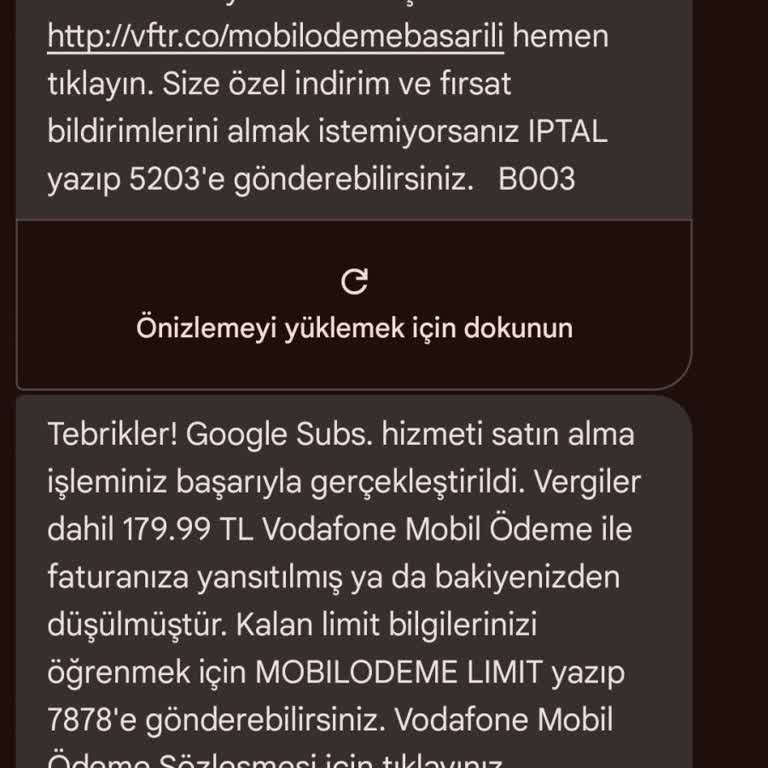 Vodafone Google Bush Şikayet