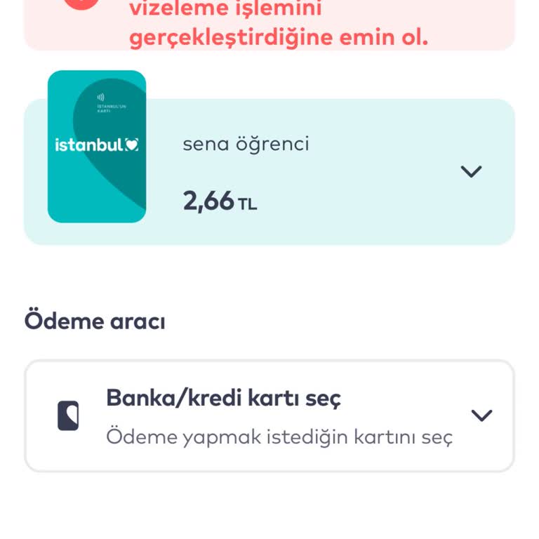 BELBİM (İstanbulkart) Öğrenci Kartı Vizeleme Sorunu