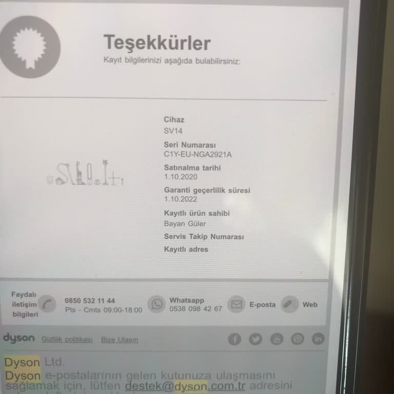 Dyson Yedek Batarya Stok Problemi