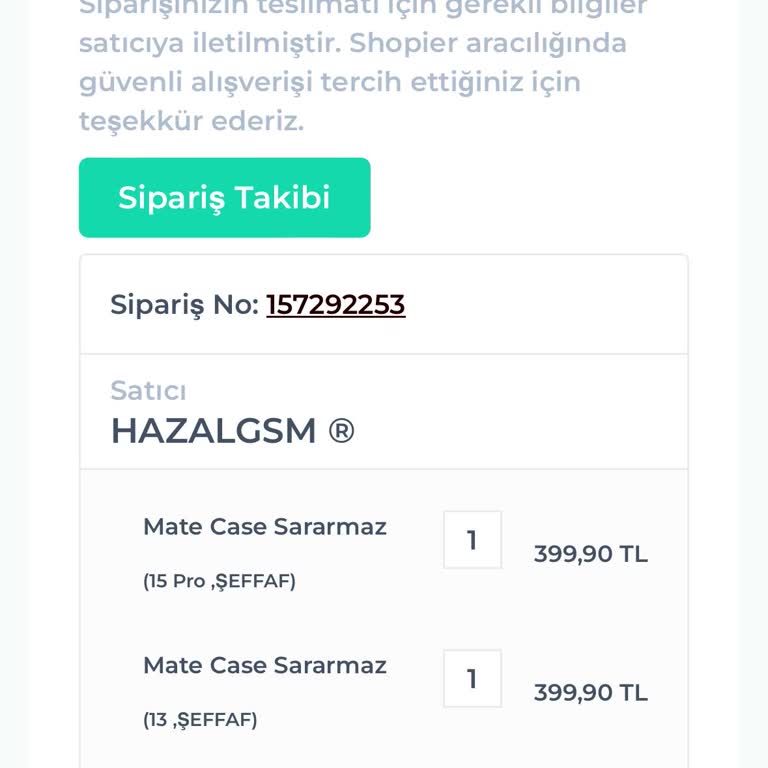Hazalgsmcase 5 Gündür Sipariş Aşamasında Bekliyor