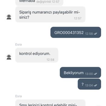 Gürgençler Sipariş Kargoya Verilmemesi Ve Kalitesiz Müşteri Hizmetleri