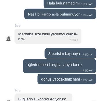 Gürgençler Sipariş Kargoya Verilmemesi Ve Kalitesiz Müşteri Hizmetleri