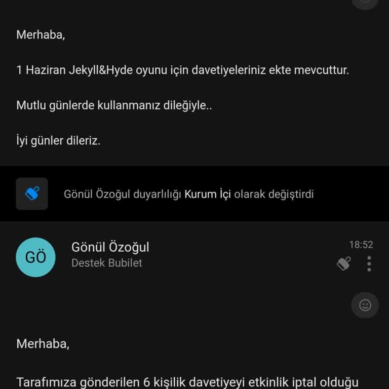 Bubilet Ve İptal Edilen Etkinlikler