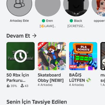 Robux Karakterim Gözükmüyor