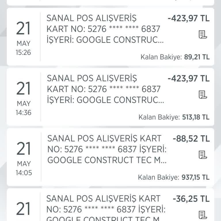 Construct İzinsiz Para Çekimi