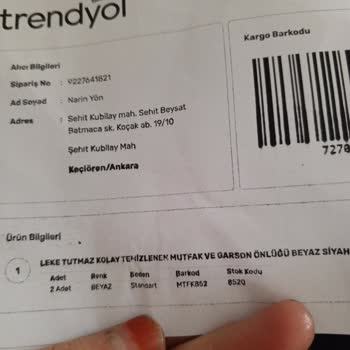 Trendyol Eksik Gelen Sipariş