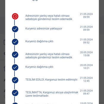 Aras Kargo Dokuma Şubesi Adresim Doğru Olmasına Rağmen Kargomu Teslim Etmedi