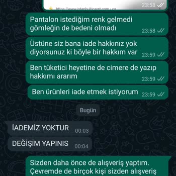 Semre Butik İade Kabul Etmiyor