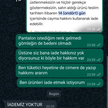 Semre Butik İade Kabul Etmiyor