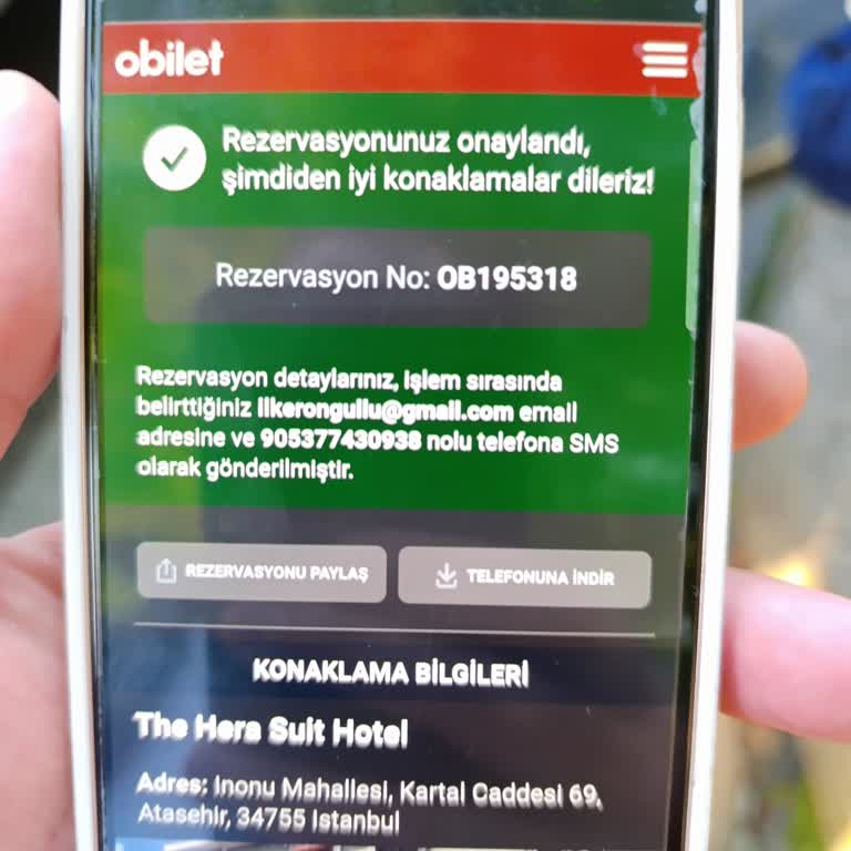 Obilet Otel Rezervasyonu Değişiklik