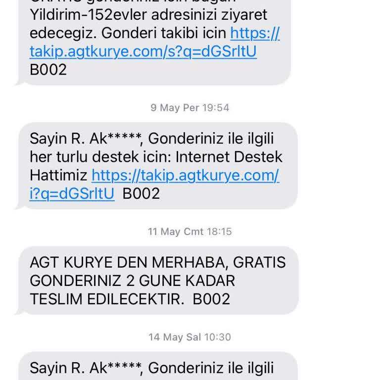 AGT Kurye (aynigunteslim.com) Gratis Ürün Teslim Edilmedi