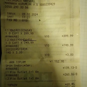 FLO Ayakkabı Arızalı Ürün Kaydı