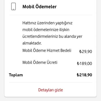 Vodafone Canlimactahmini Habersiz Alınan Bedeller.