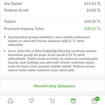 Trendyol Market Carrefour Acıbadem Gelmeyen Ürün Para İadesi Yapılmadı