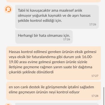 Trendyol Market Carrefour Acıbadem Gelmeyen Ürün Para İadesi Yapılmadı