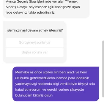 GetirYemek Hem Ürünüm Gelmedi Hem Para İadesi Yapılmadı