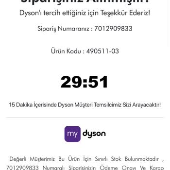 Dyson Amazon Sahte Numara Satış
