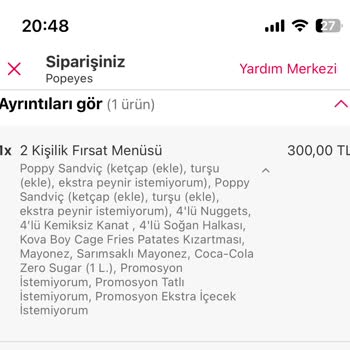 Popeyes Bozuk Küflü Patates Kızartması Ve Kötü Yağlı Ürünler Yolluyor