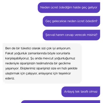 Şimdi Getir'e Ücret Ödeyip Yine De Geç Gelen Siparişim