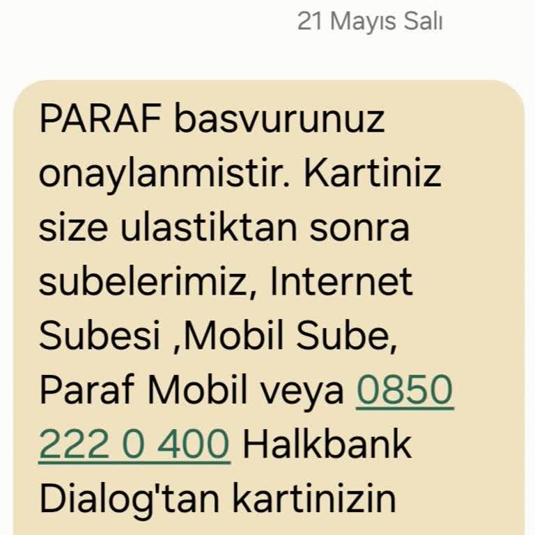 Halkbank Paraf Kart Zorlaması...