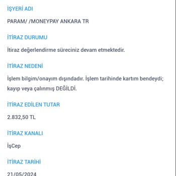 MoneyPay Paramın İadesini İstiyorum