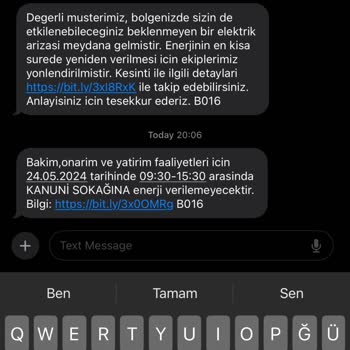 AYEDAŞ Gündüz Uzun Kesintileri