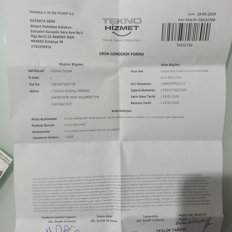 Teknosa Yeni İpad'im Bozuk Çıktı: Müşteri Memnuniyeti Nerede?