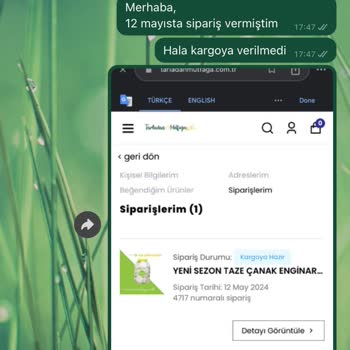 Tarladan Mutfağa Siparişim Kargolanmadı, İletişim Yok!