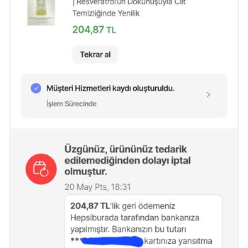 Skin Sensual Siparişim Onayım Olmadan İptal Edildi.