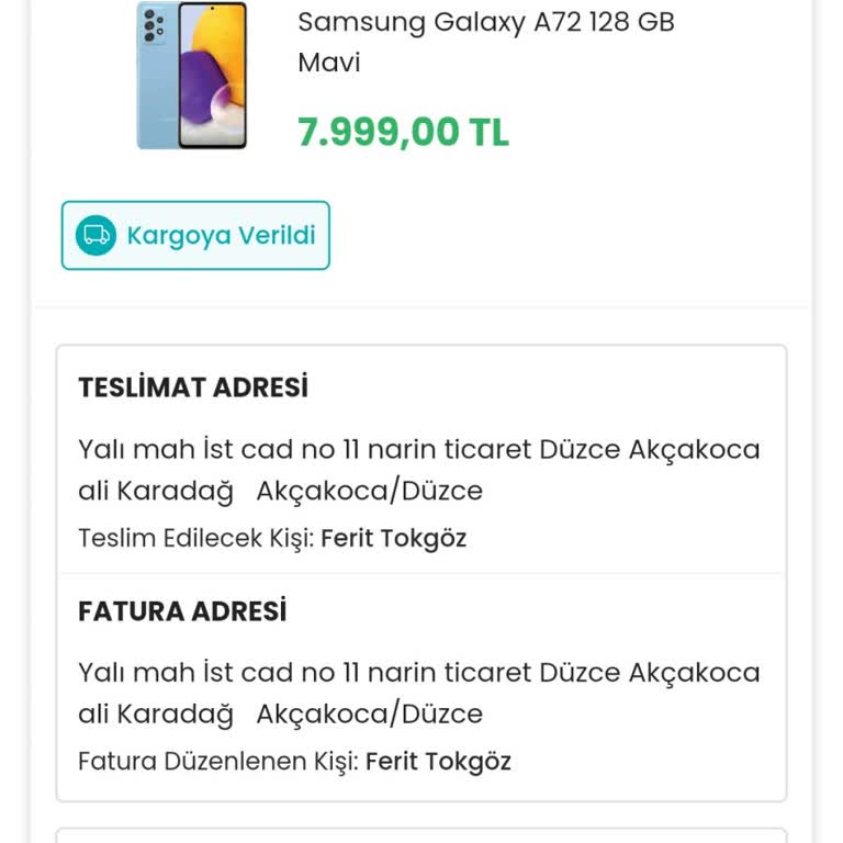 EasyCep Kargo Ve Para İadesi