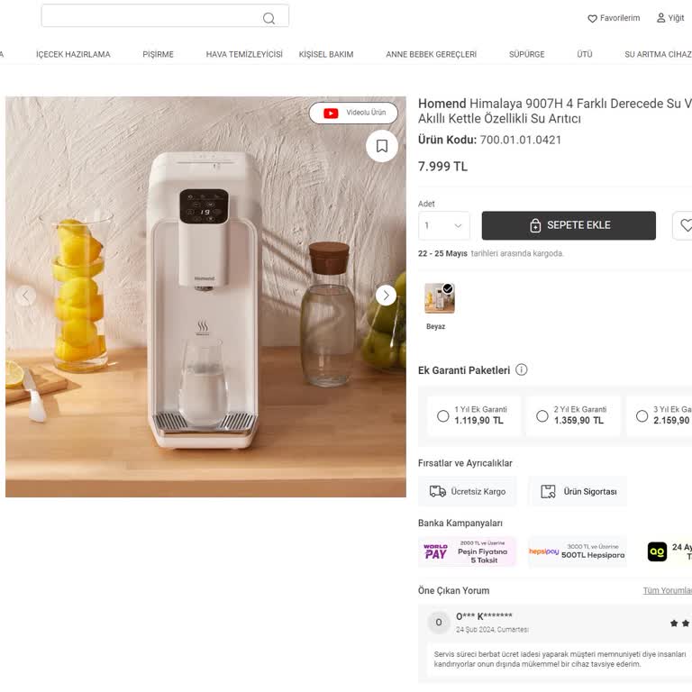 Homend Himalaya Ve Filtre Sorunu