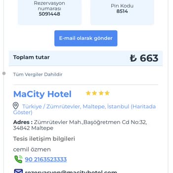Macity Hotel'deki Yetkilinin Lakayıt Tavrı