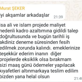 Hedef Güvenlik Güvenlik Şirketindeki İşten Çıkarma Sürecine Dair Şikayet